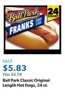 Sam's Club Ball Park Classic Original Length Hot Dogs, 24 ct offer