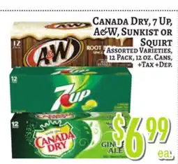 Trade Fair Supermarket Canada Dry, 7 Up, A&W, Sunkist or Squirt offer