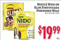 Trade Fair Supermarket Nestlé Nido OR Klim Fortificada Powdered Milk offer