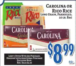 Trade Fair Supermarket CAROLINA OR RICO RICE offer