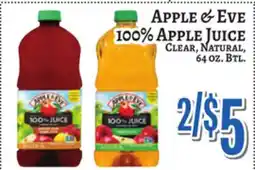 Trade Fair Supermarket APPLE & EVE 100% APPLE JUICE offer