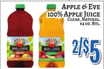 Trade Fair Supermarket APPLE & EVE 100% APPLE JUICE offer