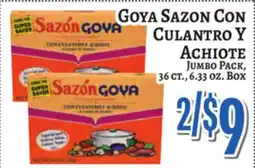 Trade Fair Supermarket Goya Sazon Con Culantro Y Achiote offer