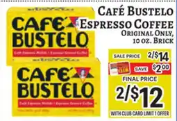 Trade Fair Supermarket CAFÉ BUSTELO Espresso Coffee offer