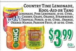Trade Fair Supermarket COUNTRY TIME LEMONADE, Kool-Aid or TANG offer