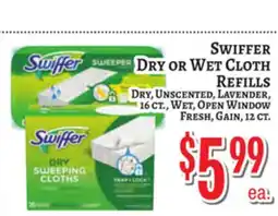 Trade Fair Supermarket Swiffer Dry or Wet Cloth Refills offer
