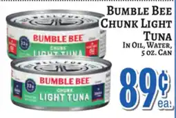 Trade Fair Supermarket Bumble Bee Chunk Light Tuna offer