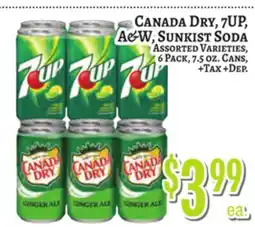 Trade Fair Supermarket CANADA DRY, 7UP, A&W, Sunkist Soda offer