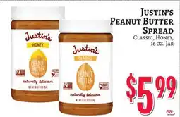 Trade Fair Supermarket JUSTIN'S PEANUT BUTTER SPREAD offer