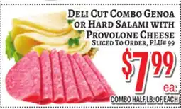 Trade Fair Supermarket Deli Cut Combo Genoa OR Hard Salami with Provolone Cheese offer