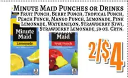 Trade Fair Supermarket MINUTE MAID PUNCHES OR DRINKS offer