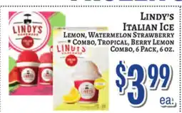 Trade Fair Supermarket LINDY'S ITALIAN ICE offer