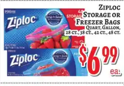 Trade Fair Supermarket ZIPLOC STORAGE OR FREEZER BAGS offer