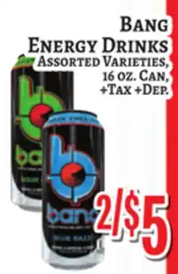 Trade Fair Supermarket Bang ENERGY DRINKS offer
