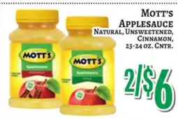 Trade Fair Supermarket Mott's APPLESAUCE offer