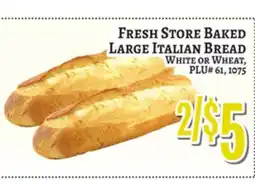 Trade Fair Supermarket FRESH STORE BAKED LARGE ITALIAN BREAD offer