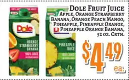 Trade Fair Supermarket Dole Fruit Juice offer