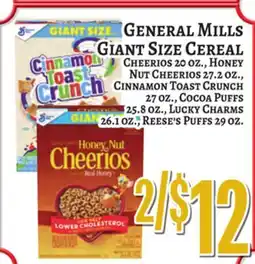 Trade Fair Supermarket General Mills Giant Size Cereal offer