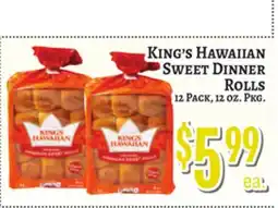 Trade Fair Supermarket King's Hawaiian Sweet Dinner Rolls offer
