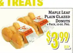 Trade Fair Supermarket Maple Leaf Plain Glazed Donuts offer