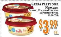 Trade Fair Supermarket Sabra Party Size HUMMUS offer