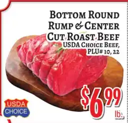 Trade Fair Supermarket Bottom Round Rump & Center Cut Roast Beef offer
