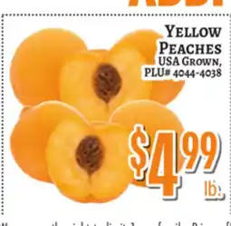Trade Fair Supermarket YELLOW PEACHES offer