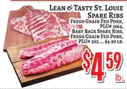 Trade Fair Supermarket LEAN & TASTY ST. LOUIE SPARE RIBS offer