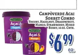 Trade Fair Supermarket CAMPÒVERDE ACAI Sorbet Combo offer