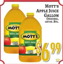 Trade Fair Supermarket Mott's Apple Juice GALLON offer