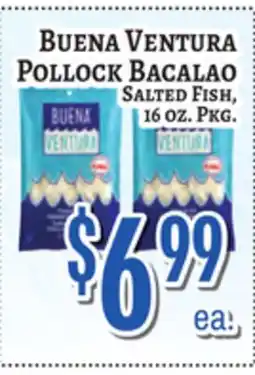 Trade Fair Supermarket BUENA VENTURA POLLOCK BACALAO Salted Fish offer