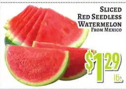 Trade Fair Supermarket SLICED Red Seedless Watermelon FROM Mexico offer