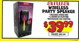 Ollie's WIRELESS PARTY SPEAKER offer