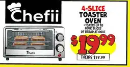 Ollie's 4-SLICE Chefii TOASTER OVEN offer