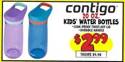 Ollie's CONTIGO 20 OZ. KIDS' WATER BOTTLES offer