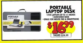 Ollie's PORTABLE LAPTOP DESK offer