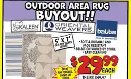 Ollie's OUTDOOR AREA RUG offer