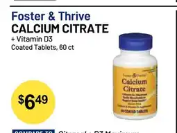 Health Mart Foster & Thrive CALCIUM CITRATE offer