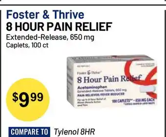 Health Mart Foster & Thrive 8 HOUR PAIN RELIEF offer