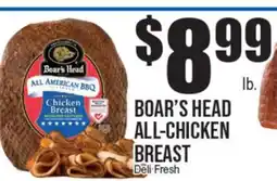 Extra Supermarket BOAR'S HEAD ALL-CHICKEN BREAST offer