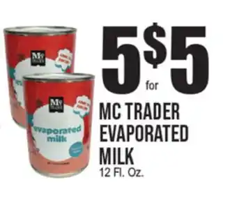 Extra Supermarket MC TRADER EVAPORATED MILK offer
