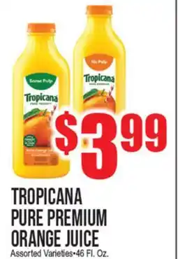 Extra Supermarket TROPICANA PURE PREMIUM ORANGE JUICE offer