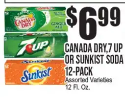 Extra Supermarket CANADA DRY, 7 UP OR SUNKIST SODA offer