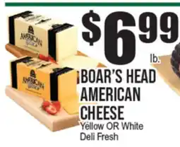 Extra Supermarket BOAR'S HEAD AMERICAN CHEESE offer