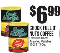 Extra Supermarket CHOCK FULL O' NUTS COFFEE offer