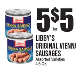 Extra Supermarket LIBBY'S ORIGINAL VIENNA SAUSAGES offer