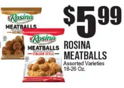 Extra Supermarket ROSINA MEATBALLS offer
