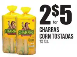 Extra Supermarket CHARRAS CORN TOSTADAS offer
