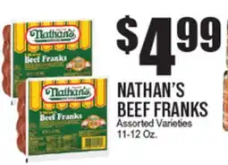 Extra Supermarket NATHAN'S BEEF FRANKS offer