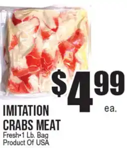 Extra Supermarket IMITATION CRABS MEAT offer
